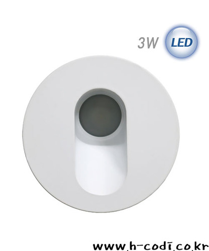 LED 원형 계단매입 3W (화이트)(실내/외 겸용)