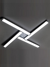 폴 LED등 -플랫형 4등 120W (너비: 보통사이즈) - 블랙